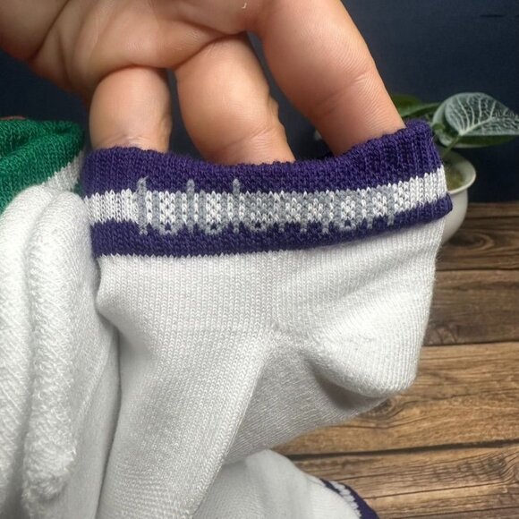 NWT Lululemon Men's Daily Stride Ankle Socks 5 Pack Size XL (White/Rainbow) - Picture 10 of 10